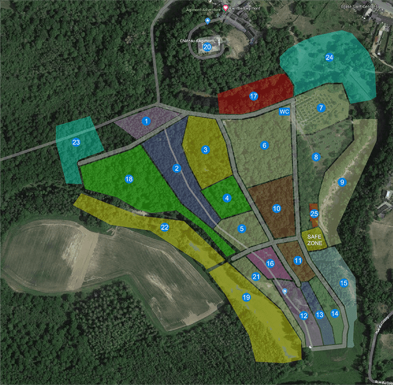 Agimont Fields Map